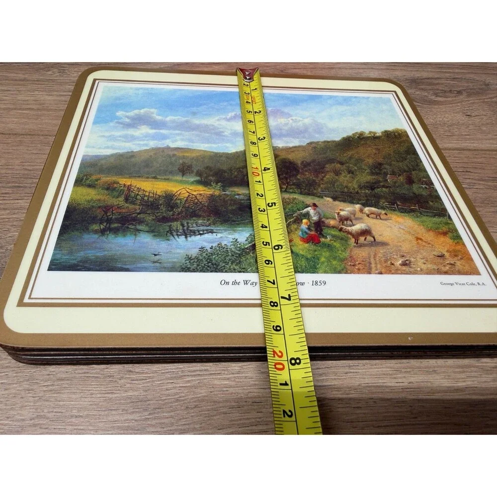 Pimpernel English Countryside Cork Backed Placemat and Coaster Sets - Vintage